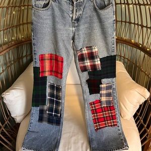 Re-done Vintage Flannel Jeans
